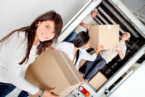 Business storage setup with boxes and files in Kennington